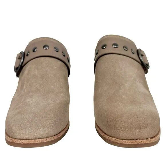 Sofft Corey Belted Clog in Cashmere Suede, Size 6