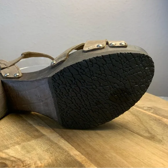 Softclox Gray and Brown Mules with Comfortable Clog Design