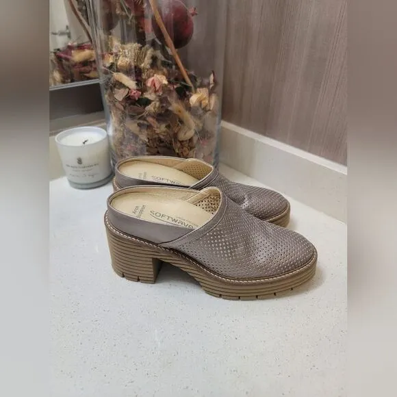 SOFTWAVES women's mansi clog in camoflauge 36.5