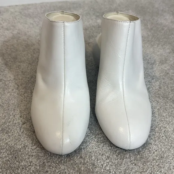 Solace London unique sculptural white slip on mules size 39