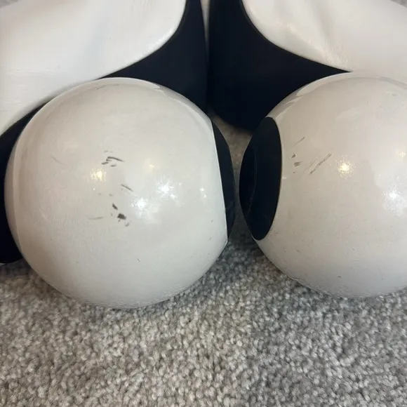Solace London unique sculptural white slip on mules size 39
