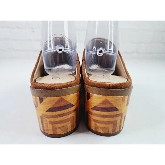 Sole Society Tammie Brown Leather Mules Women’s Size 10M