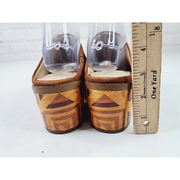 Sole Society Tammie Brown Leather Mules Women’s Size 10M