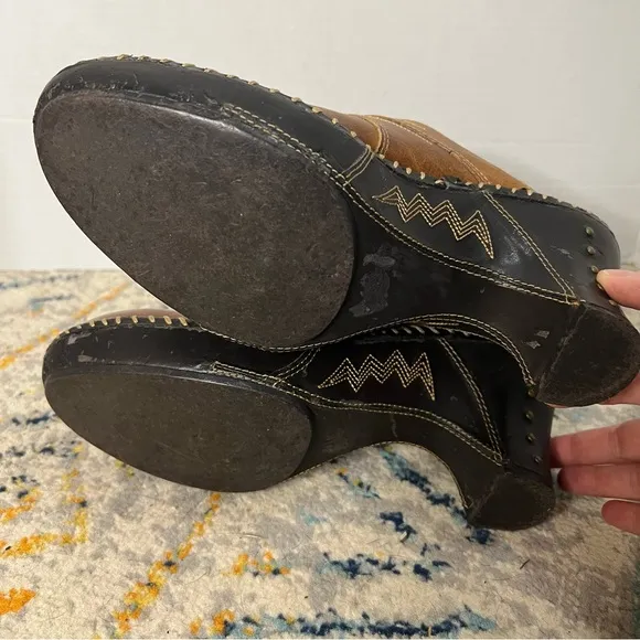 Sonora Women’s Isabella Leather Clogs Brown Size 8 Western mule
