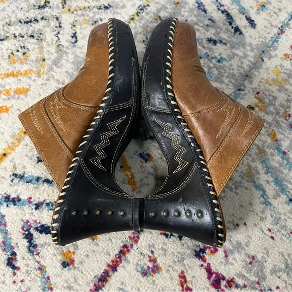 Sonora Women’s Isabella Leather Clogs Brown Size 8 Western mule