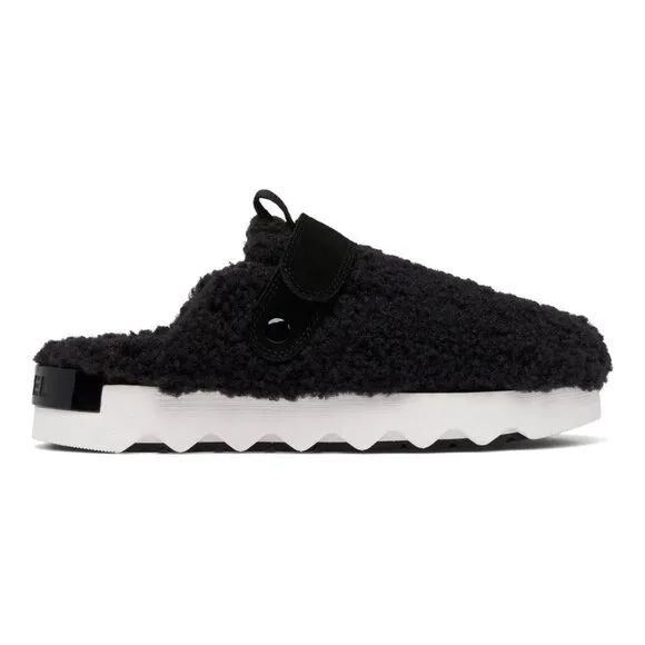 Sorel $150 Viibe Clog Cozy Black/Sea Salt Sz 11 NIB!