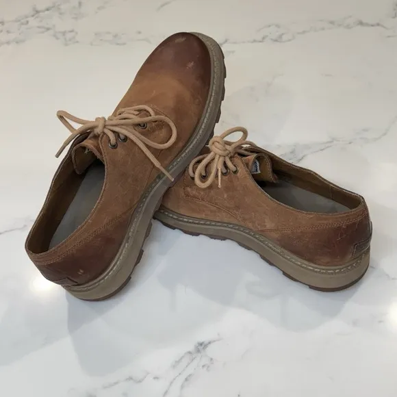 Sorel Madson Wingtip Oxfords Men's 8 Brown Leather Waterproof Lace-Up Shoes