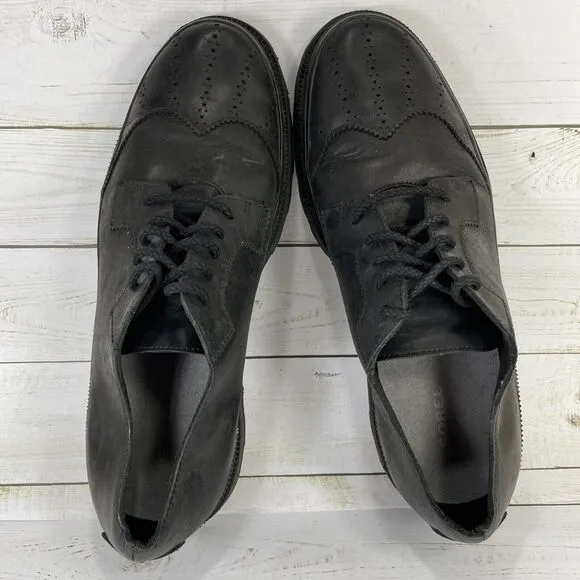 Sorel Madson Wingtip Oxfords Mens Size 10.5 Black Waterproof Leather Low Ankle