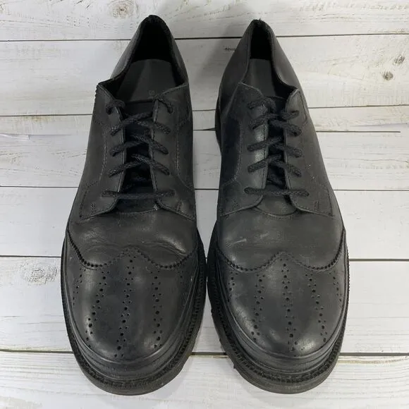 Sorel Madson Wingtip Oxfords Mens Size 10.5 Black Waterproof Leather Low Ankle