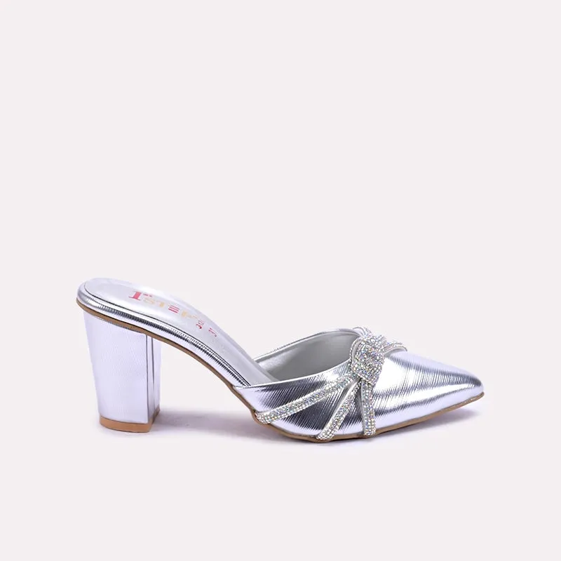 Sorrel Silver Bridal Mules 0431260