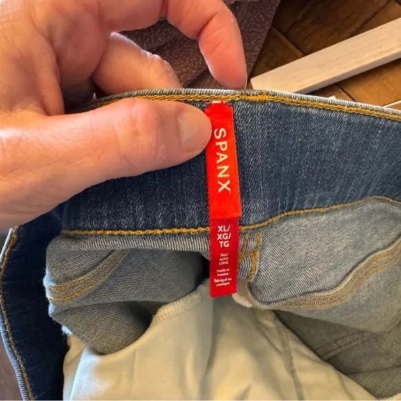 SPANX Seamed Wide Leg Jeans