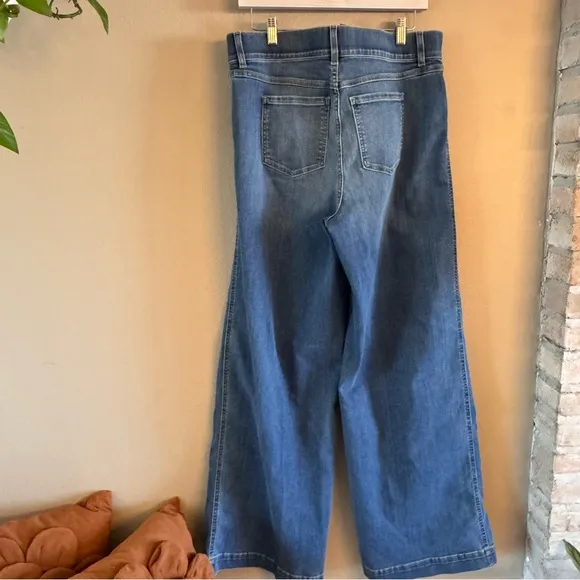 SPANX Seamed Wide Leg Jeans