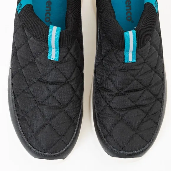 Spenco Footwear quilted black mules Clara style comfy orthotic lightweight 8.5W
