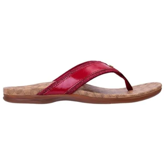 Spenco Orthotic Women's Cabo Flip-Flop Size US 10 D Wide, RED