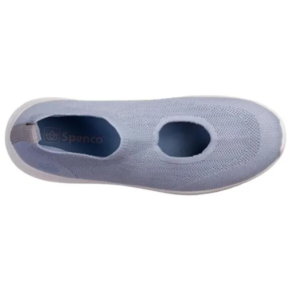 Spenco Orthotic Women's Peek-a-Boo Lite Sneaker  (Wide Fit) Celestial Blue