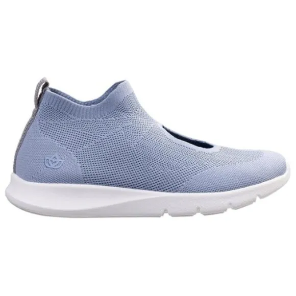 Spenco Orthotic Women's Peek-a-Boo Lite Sneaker  (Wide Fit) Celestial Blue