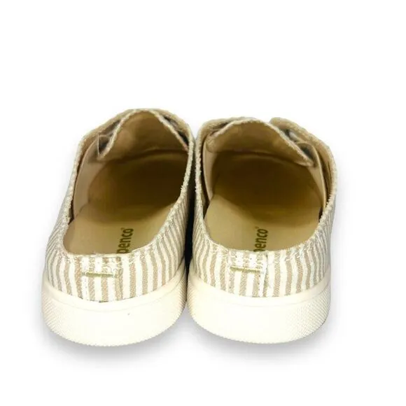 Spenco Santa Rose Orthopedic Mules &quot;Tan Stripe&quot; Women's 7D (Wide)