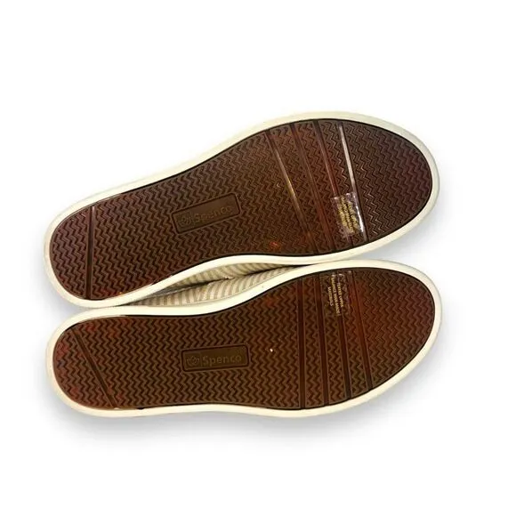 Spenco Santa Rose Orthopedic Mules &quot;Tan Stripe&quot; Women's 7D (Wide)