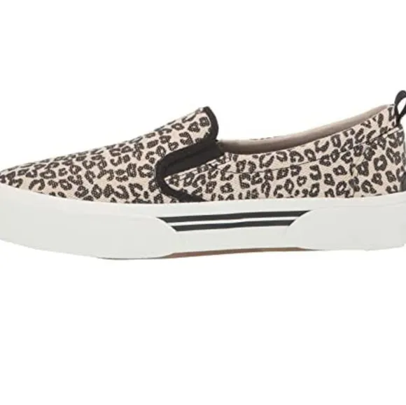 Sperry Leopard Slip Ons Women's Wave Canvas Sneaker 🌟 NWT