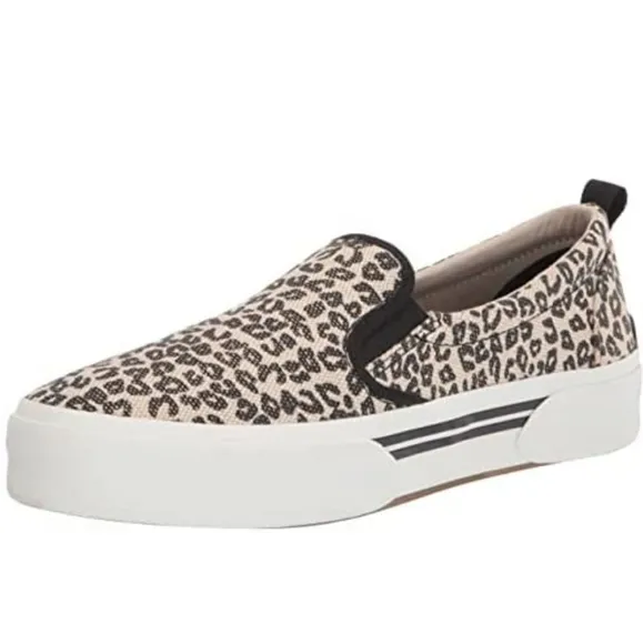 Sperry Leopard Slip Ons Women's Wave Canvas Sneaker 🌟 NWT