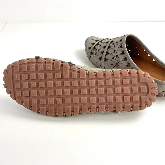 Spring Step Grey Fusilade Leather Mule size US 7/ EU 37