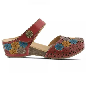 Spring Step L’Artiste Ananá-Blum Clogs Multi Colored Floral Bohemian Size 6.5