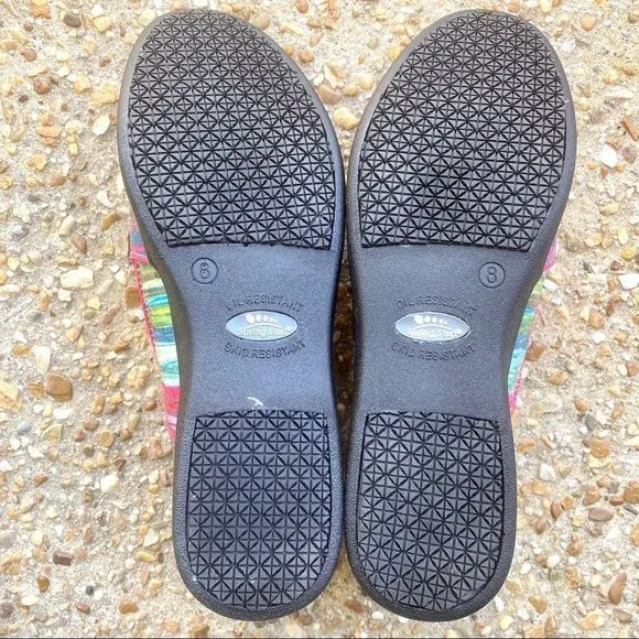 Spring Step SKITELZ Comfort Rainbow Loader Clogs 8