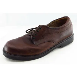 St. John's Bay Shoes Sz 8 M Round Toe Brown Derby Oxfords Leather Men‎