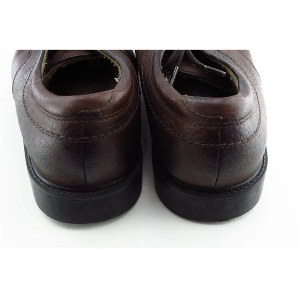 St. John's Bay Shoes Sz 8 M Round Toe Brown Derby Oxfords Leather Men‎