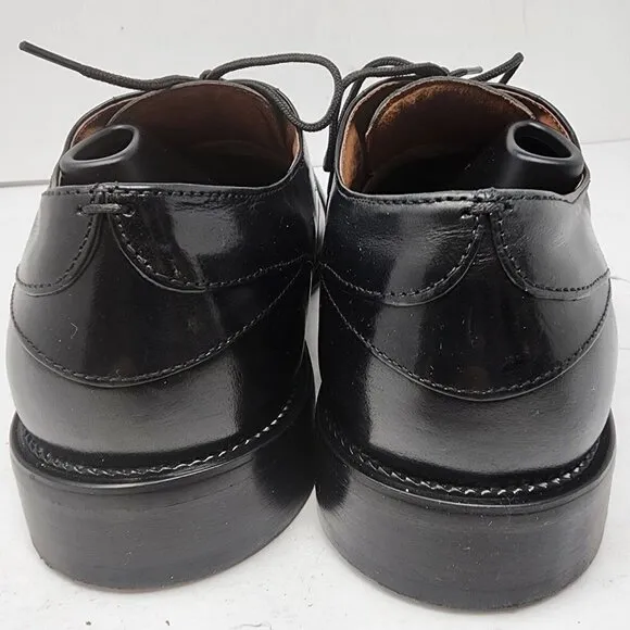 Stacy Adams Black Snake Skin Leather Oxfords, Men's 9.5