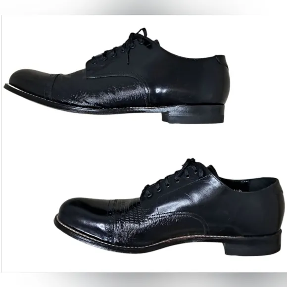 Stacy Adams Madison Lizard Cap Toe Oxford Size 11.5D