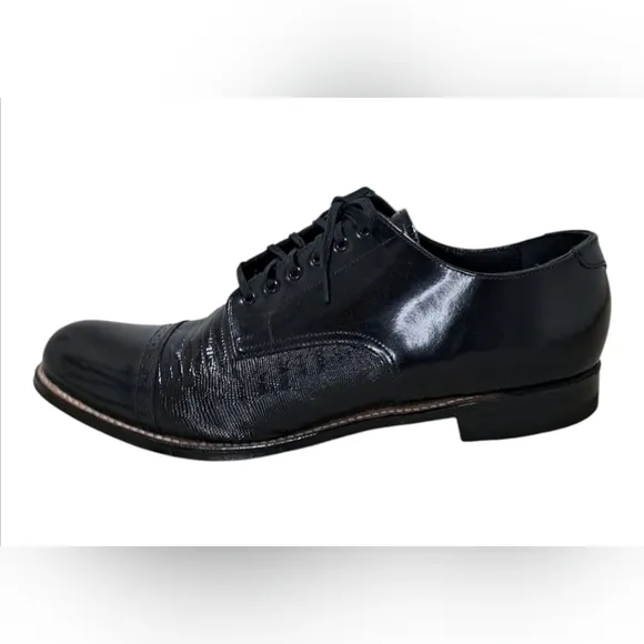 Stacy Adams Madison Lizard Cap Toe Oxford Size 11.5D
