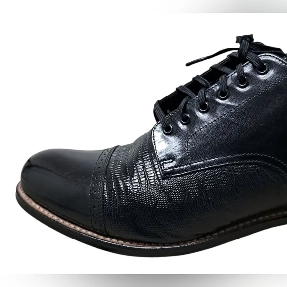 Stacy Adams Madison Lizard Cap Toe Oxford Size 11.5D