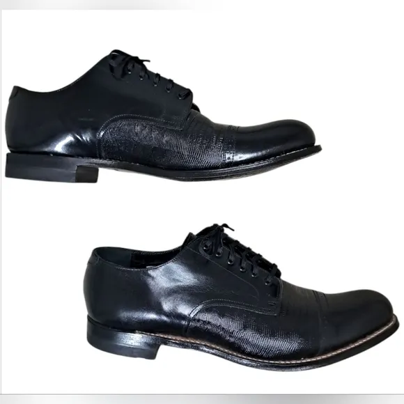 Stacy Adams Madison Lizard Cap Toe Oxford Size 11.5D