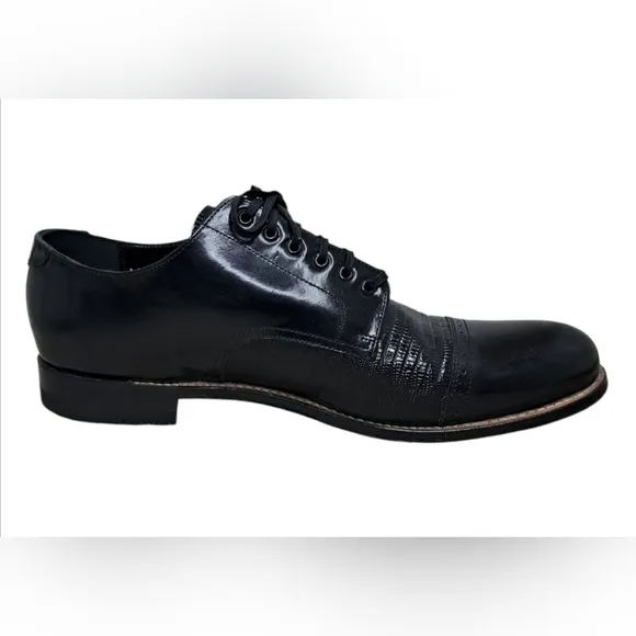 Stacy Adams Madison Lizard Cap Toe Oxford Size 11.5D
