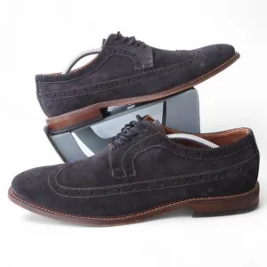 Stacy Adams Marligan Suede Wingtip Oxfords &quot;Dark Gray&quot; 25616-001 Men's 12M