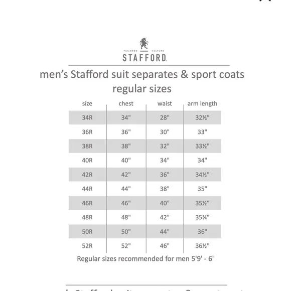 Stafford Camel Hair Classic Fit Sport Coat Size 46R