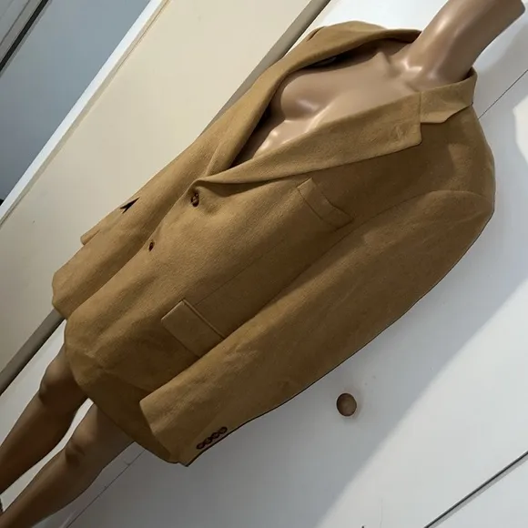 Stafford Camel Hair Classic Fit Sport Coat Size 46R
