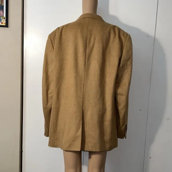 Stafford Camel Hair Classic Fit Sport Coat Size 46R