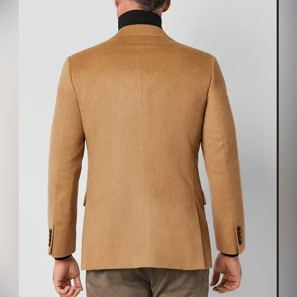 Stafford Camel Hair Classic Fit Sport Coat Size 46R