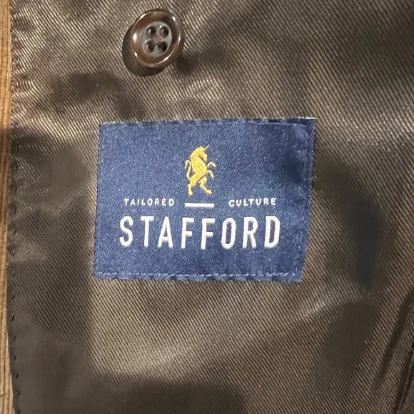 Stafford Corduroy Mens Classic Fit Sport Coat