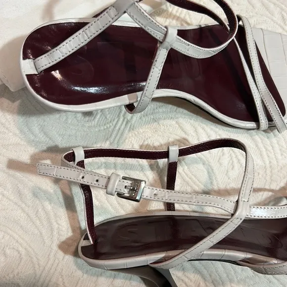 ⚪️Stauds Gita faux snakeskin Heel Sandals