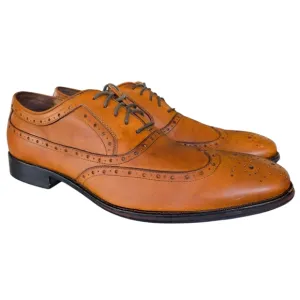Steal of a Deal! Johnston &amp; Murphy Flex System Wingtip Oxfords, Size 13, Brown