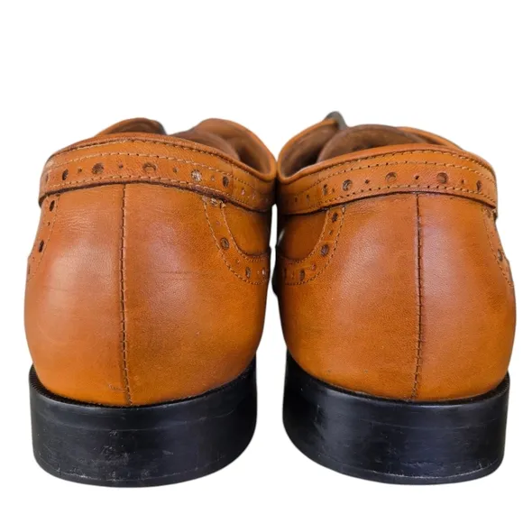 Steal of a Deal! Johnston &amp; Murphy Flex System Wingtip Oxfords, Size 13, Brown