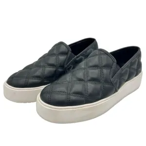 Steve Madden Black Legacy Quilted Slip-On Sneakers Womens 8M Comfort