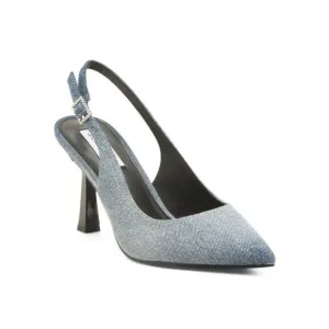 STEVE MADDEN Denim Slingback Heels. Size 9