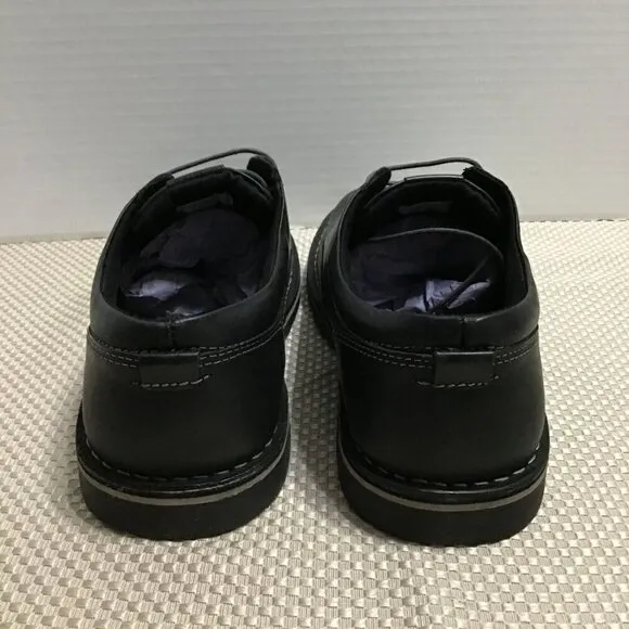 Steve Madden Harpoon Mens Black Leather Lace Up Round Toe Oxford Size 10 New