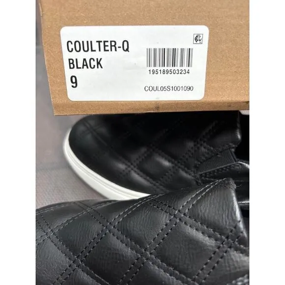 Steve Madden quilted slip on COULTER-Q black slip on sneaker women’s size 9