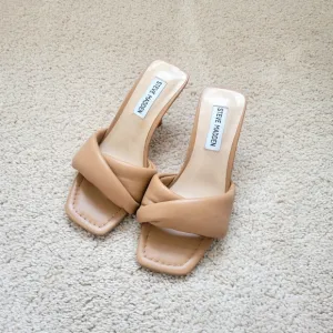 Steve Madden Thai Padded Mid Heel Mules Size 5.5