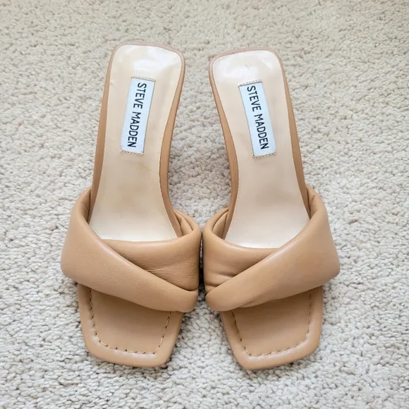 Steve Madden Thai Padded Mid Heel Mules Size 5.5